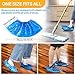 Shoe Covers - Boot Covers Plastic Disposable Waterproof Shoe Covers for Men and Women Fits All Sizes of Shoes for House Cleaning 60 Pack (100)