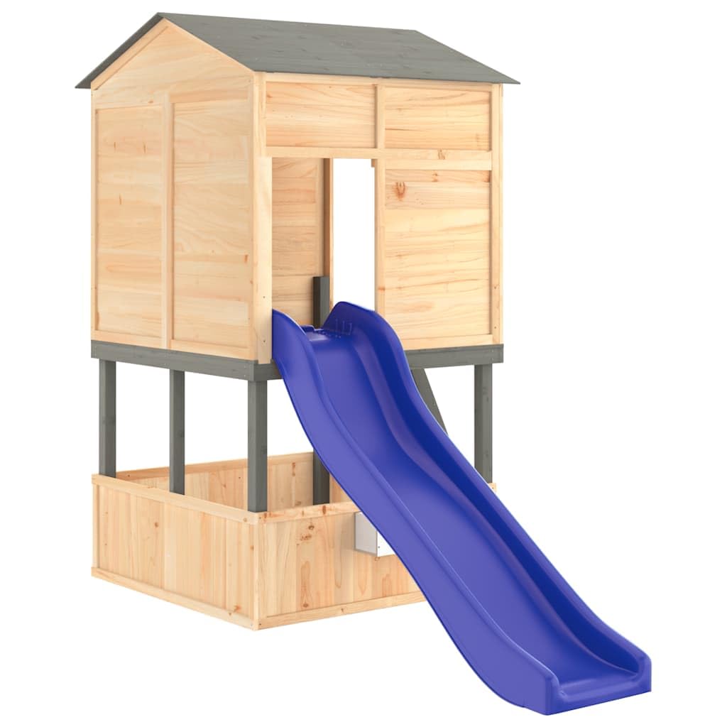 Genérico Parque Infantil de Exterior Madera Maciza de Abeto,Juegos y Juguetes,Estructuras para Juegos al Aire Libre,Columpios y estructuras de juegos-3145012