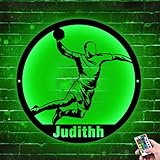 Letrero personalizado para decoración de sala de balonmano, letrero de Metal personalizado de balonmano con luz LED de neón, decoración de pared para deportes de balonmano de invierno