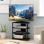 Furinno Turn-N-Tube Easy Assembly 4-Tier Petite Entertainment Center / TV Stand / TV Unit / TV Desk, Blackwood - Image 2