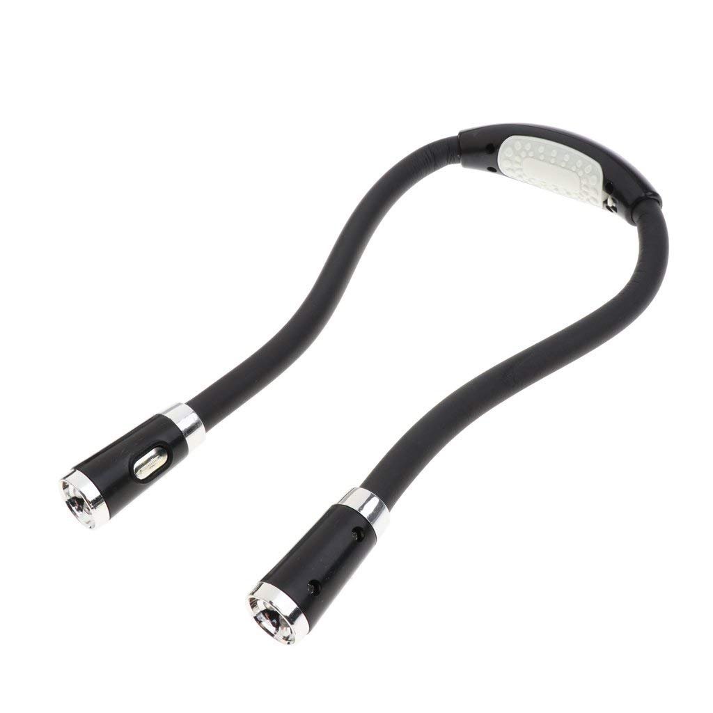 Lectura de cuello con luz LED para el cuello, 4 bombillas LED, ideal para niños, manualidades, tejer, reparación, viajes o barbacoa – # 2, como se describe