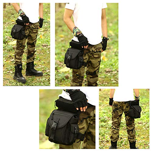 Huntvp® Tactical Leg Bag Military Leg Bag Molle Waist Bag Sports Tactical Leg Bag Army Leg Pockets Waterproof Belt Bag Tool Bag for Leg Men Women Motorcycle Hiking Outdoor - Image 8