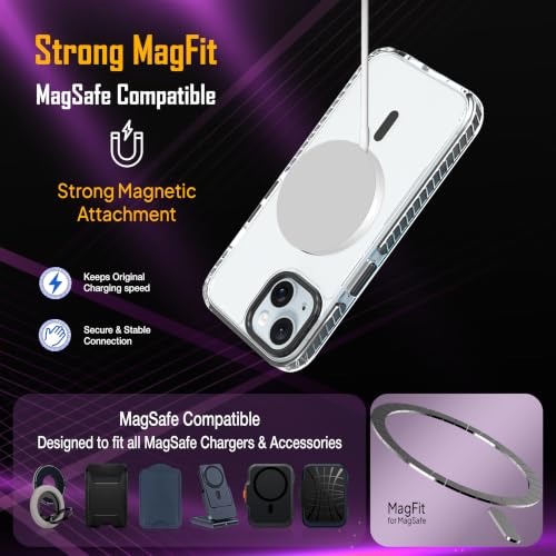Image of Zapcase Crystal Clear Back case for iPhone 15 | Hard PC Back | TPU Bumper with Inner Rubber Grip | Metal Camera Guard Bezel | Metal Buttons | Scratch Resistant Cover | 2 Layer Edge Protection | Black