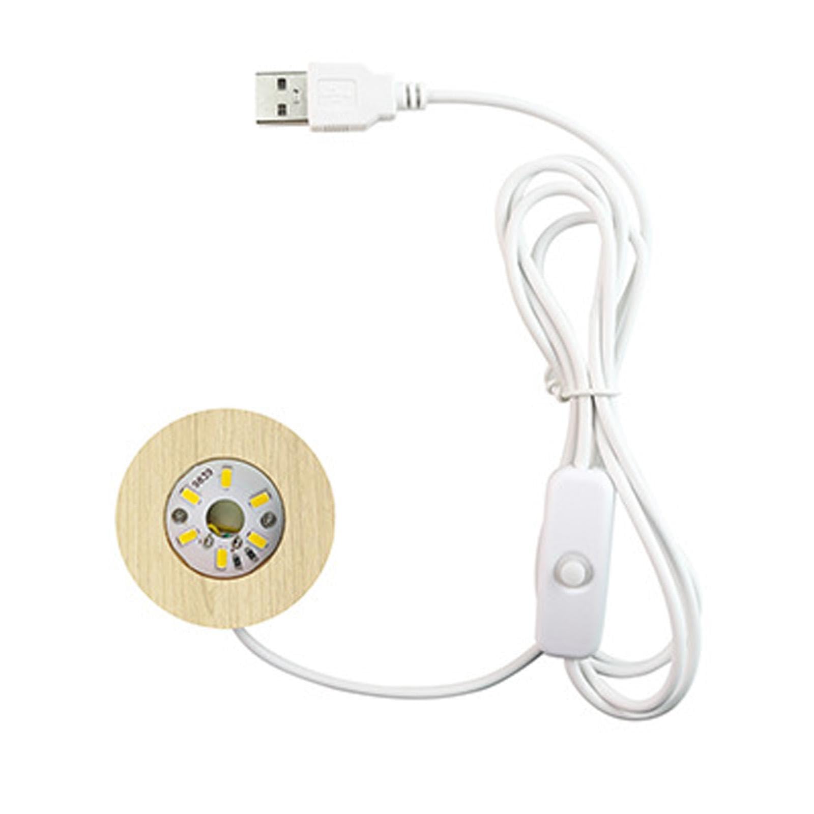Led Wood Display Base for 3D Glass Ball Arts Light Display Base for Kids Home Warm-image-35