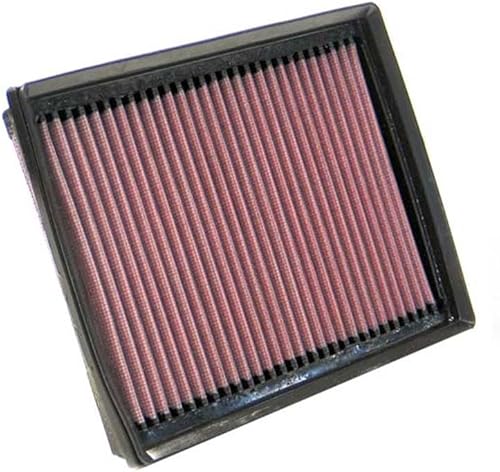 K&N Filtro de aire del motor: Reutilizable, limpia cada 75,000 millas, lavable, Premium, Filtro de aire de repuesto para automóvil: Compatible con