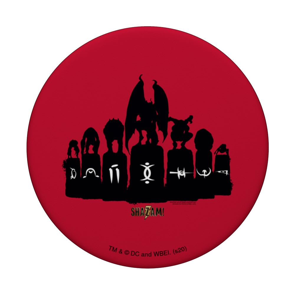 Shazam! Movie Seven Deadly Sins PopSockets Swappable PopGrip, Black - Image 3