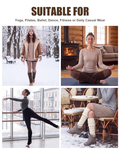 Image of Xtinmee Winter Women Ballet Leg Warmers Knitted