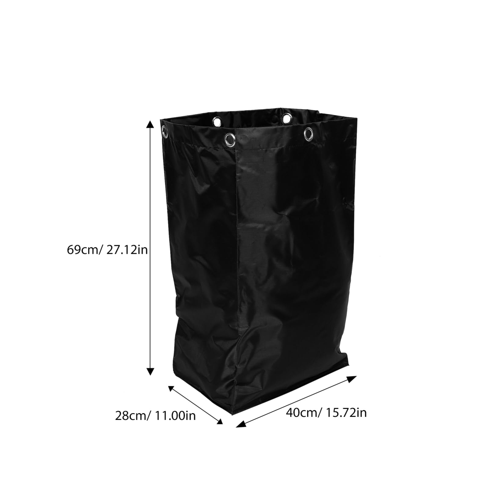 NAMOARLY Clean Car Storage Bag Janitorial Caddy Bag Cleaning Cart Supply Folding Cart Replacement Bags for Cleaning Cart Commercial Products Cart Bag Cleaning Cart Pouch Canvas Black