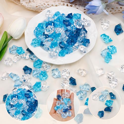 160 piezas cubos de hielo falsos para decoración miniatura 3
