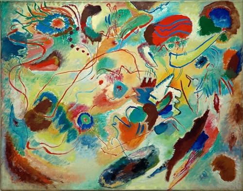 Cuadro moderno Kandinsky de 60x90cm para dar vida y color a las paredes de tu salón