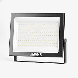 Refletor Start Led Lumanti com 400w 5500k Branco Frio para Areas Externas Resistente a Chuva