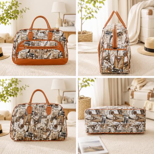 Image of Ayaha Large Travel Duffle Bag, Air Bag for Men and Women Cabin Luggage Bag Weekender Stylish Travel Bag with Detachable Shoulder Strap