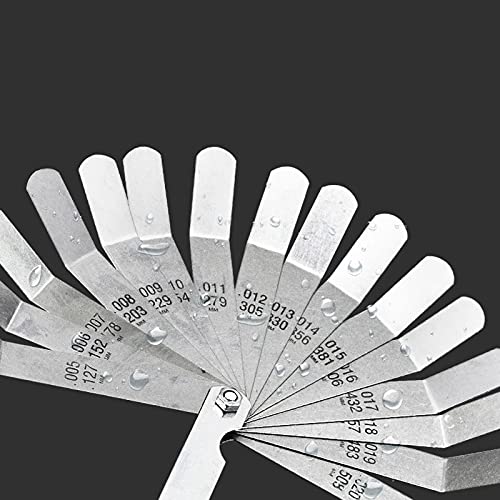 Calibrador de espesores 15 piezas acero inoxidable miniatura 4