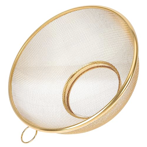 ERINGOGO Colino a Maglia Fine in Acciaio 20 Cm, Cestello Del Filtro Per Alimenti, Scolapasta Metallico Per Cucina Domestica, Filtro Riutilizzabile Per Frutta, Verdura e Frittura