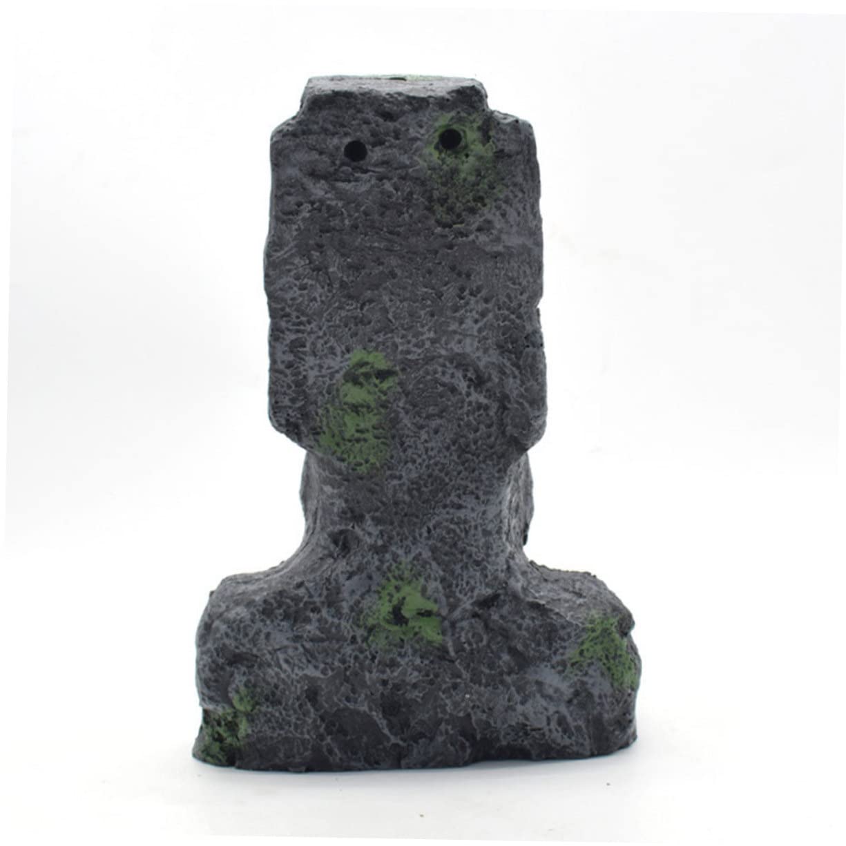 Yardwe 3piezas Estatuas Moai Para Acuario Para Decoración De Peceras y Terrarios Adornos De Paisaje De Isla De Pascua Para Peces y Reptiles
