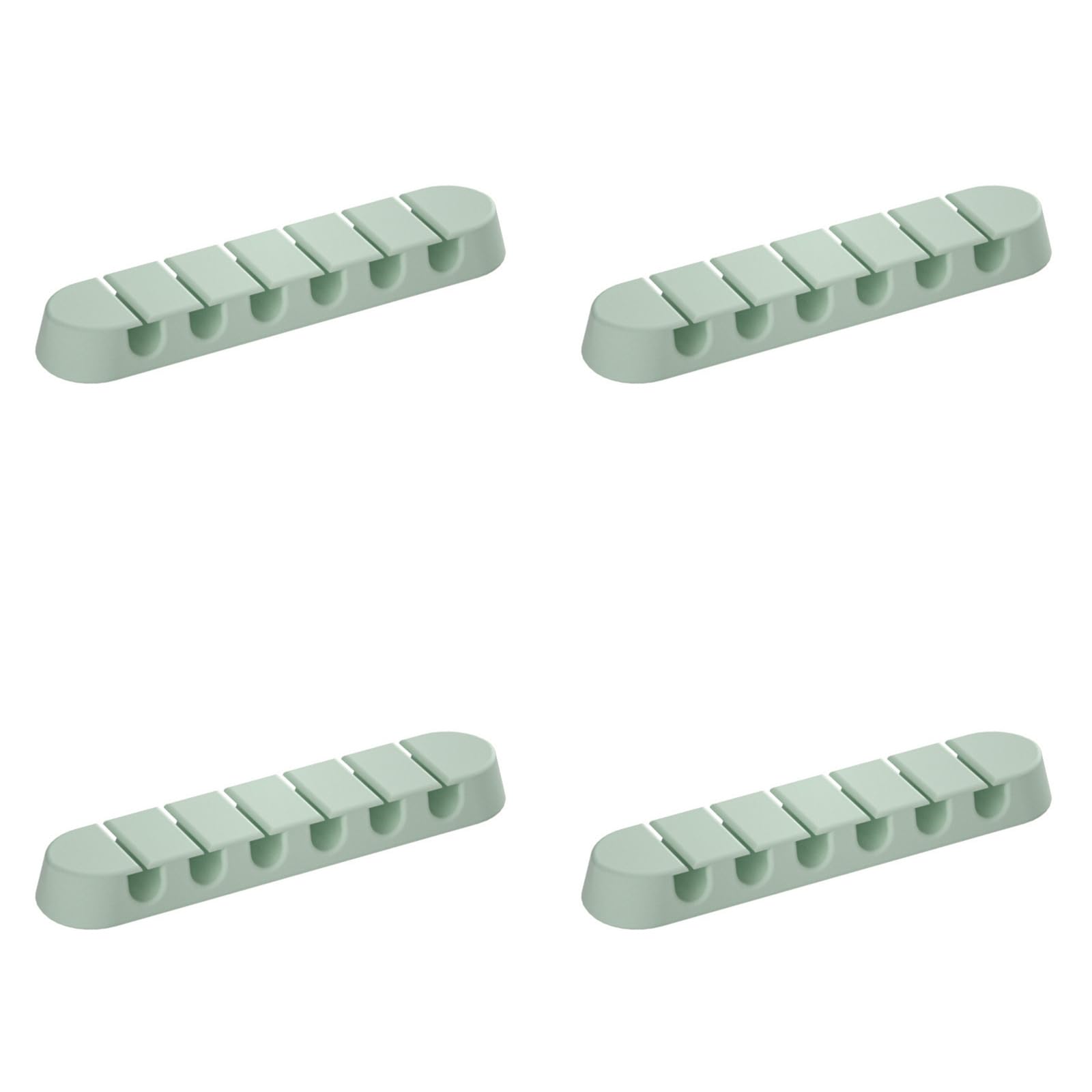 Tsophreniq 4PCS Desk Cable Management Holder Dustproof Cord Organizers Cable Storage Stand Texture for Home Clip