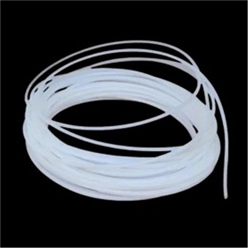 3D Printer PTFE Tube 3D Printer PTFE Tube, ID 2.5mm X OD 4mm F46 PTFE Tubing Hose, Temperature Resistance 1/2/5/10M 600V for 3D