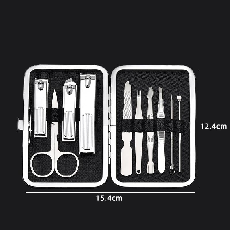 HANIIC ポータブルステンレス鋼ネイルはさみセット 10 ピース