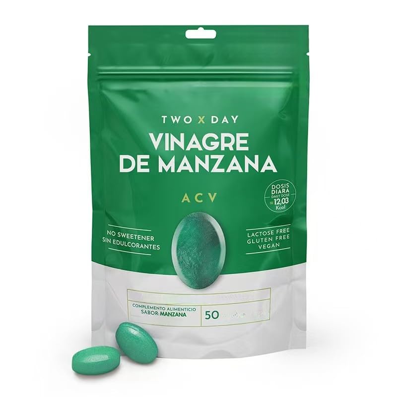 Vinagre de Sidra de Manzana, Formulado para Apoyar Niveles Normales de Energía y Salud Intestinal, Apoya el Metabolismo y la Energía, Sin Gelatina, Sin Gluten, Vegano y No OGM