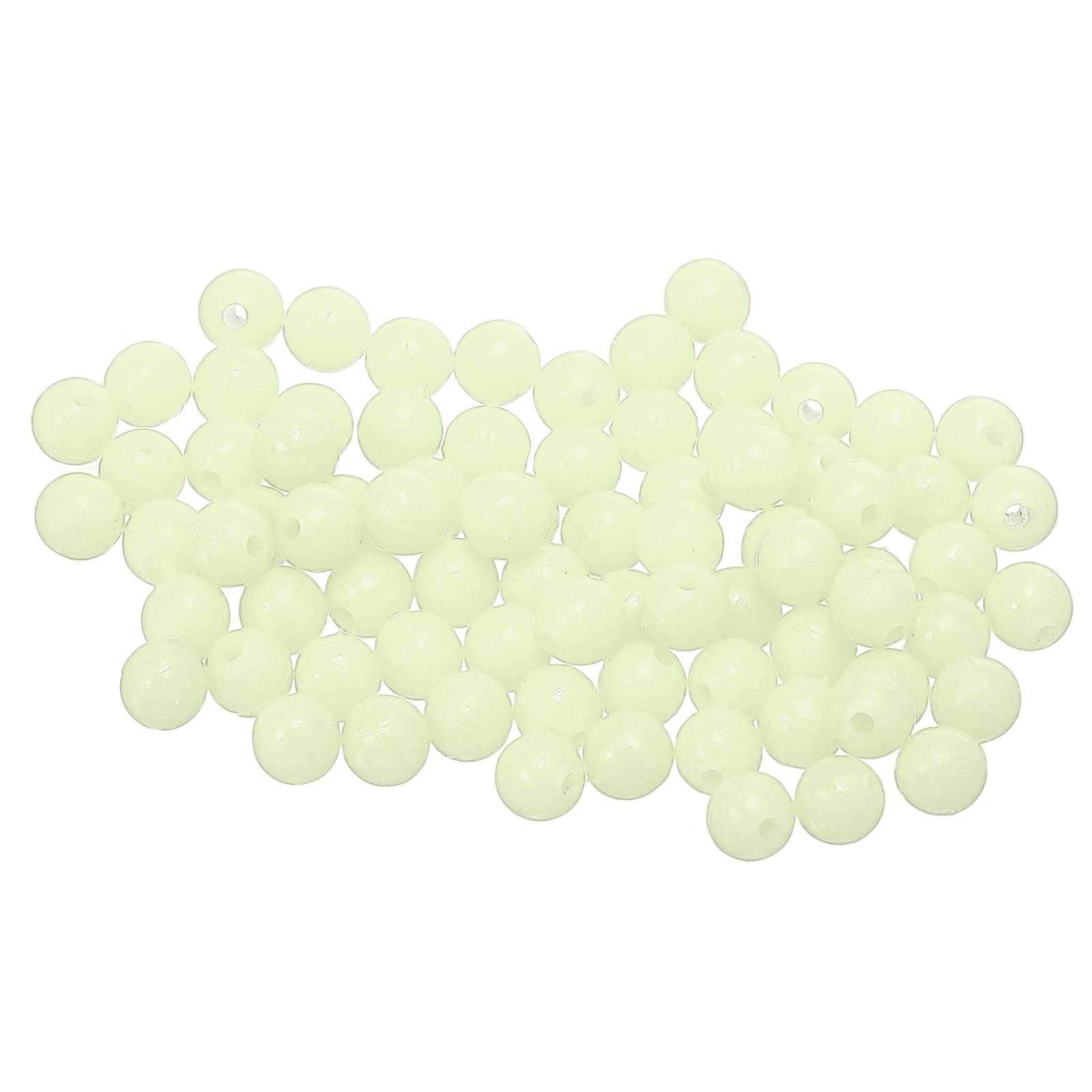 YELARXI Fishing Beads Glow Soft Plastic Fish Rigs 6 mm (1000 Pack, Natural Color)