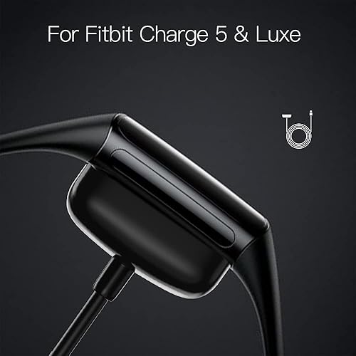 Miniatura 2 de TUCANA Compatible con Fitbit Charge 6  Charge 5  Luxe Cable de carga, soporte de carga USB de repuesto para reloj inteligente para Charge 6  Charge
