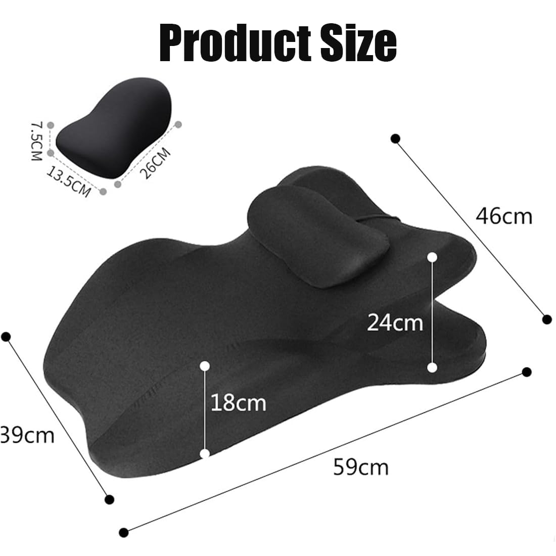 Couples Pillow Memory Foam Wedge | 27° Perfect Position Technology for Posture Support & Enhanced Intimacy, Multi Position Comfort (#3)