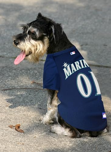 image for Pets First Official MLB Seattle Mariners Pet Jersey for Dogs & Cats, S