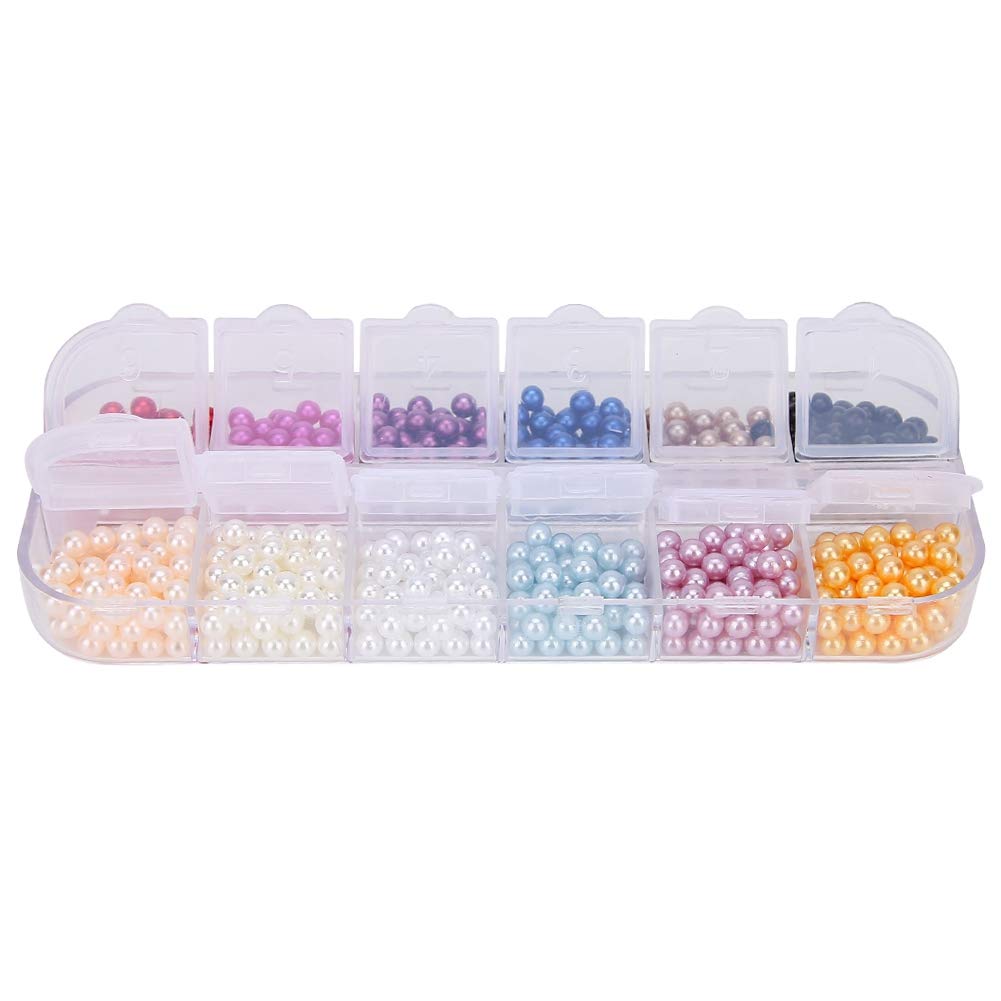 HappyFiller 750 Perline Finte Rosso Scuro 8mm In ABS - Per Gioielli Fai Da Te, Riempitivo Per Vasi, Decorazioni Natalizie E Portapennelli