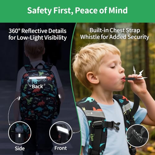 BrainyBees Dinosaur Backpack for Boys