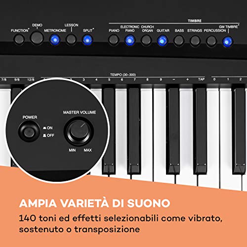 Schubert Preludio Keyboard – Clavier avec 88 touches, Pédale de sustain, 140 sons, 16 morceaux de démonstration, Port… - Les Beatles, Paul McCartney, John Lennon, RIngo Starr, George Harrison Schubert Preludio Keyboard - Clavier avec 88 touches, Pédale de sustain, 140 sons, 16 morceaux de démonstration, Port… – Image 4