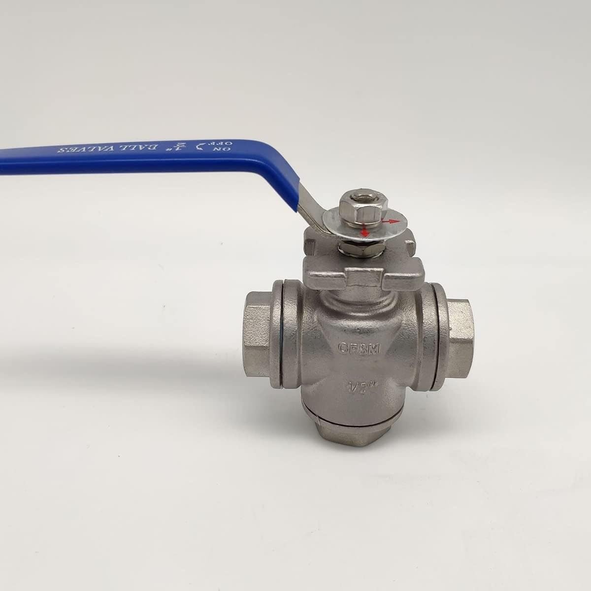 Vanne 3 Voies 1 Pièce Robinet à Bille En Acier Inoxydable SUS304 Pour Tuyaux, Trois Vanne Boisseau Spherique Inox