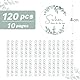 BETESSIN 120 Stück Gastgeschenke Hochzeit Aufkleber 4cm - Schön dass du da bist - Selbstklebende Etiketten im Eukalyptus Design - Hochzeit Sticker für Karten, Papiertüten und Geschenkverpackungen