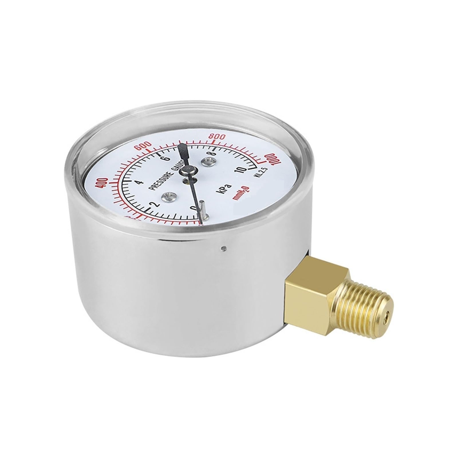 Manómetro, Manómetro de presión diafragma bajo Mirco 2,5" 4 5 6 7 10 15 20kpa/mmH2o parte inferior la industria del gas natural(NPT 1-4,0-40kpa)