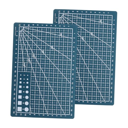 ERINGOGO 2pcs A5 Self-healing Cutting Mat Measuring Pvc Board for Sewing Scrapbooking and Creative Projects