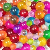 daqoupzi 100 Stück Murmeln Bunt Glasmurmeln, 10 mm und 16 mm Glasmurmeln Glas, Murmeln Glas Für Murmelspiele, Bastelarbeiten sowie zur Dekoration von Vasen und Aquarien