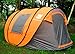 2017 Newest TuTu Outdoors X-Large Instant 5-6 Person Pop Up Dome Tent with Skywindow-Durable Portable Easy Up Shelter with 12 Stakes & Carrying Bag, Ideal for Family Camping-114.2''L78.5''W51.2''H