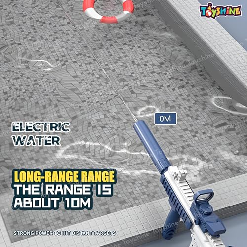 Image of Toyshine M416 Electric Water Gun Toy with 25-30Ft Range | Self-Filling | Rechargeable | High Pressure Mechanism Fun Toy for Kids Holi Party and Outdoor Water Fun