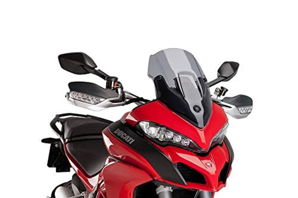 Puig 7622H Cupolino Sport compatto e aerodinamico in acrilico ad alto impatto con profilo arrotondato e design sportivo che migliora protezione e visibilità, Fumé