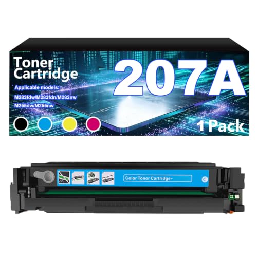 Toner 207A cyan W2210A premium avec puce pour imprimante HP Color LaserJet Pro MFP M283fdw