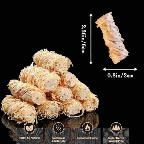 Fire-Starter-35-pcs-Natural-Fire-Starters-for-fireplace-Campfires-GrillCampingIndividually-Wrapped-Tumbleweed-Fire-Starter