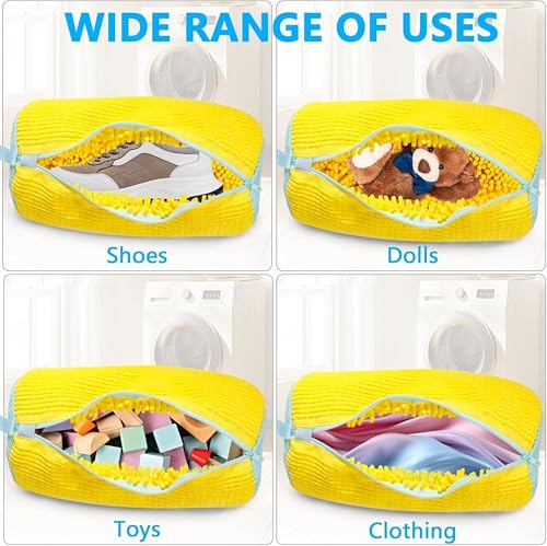 Image of London Alley Shoe Washing Machine Bag | Laundry Shoe Bag for Washer & Dryer | Reusable with Durable Zipper for Sneakers & Delicates 360 Deep Cleaning | Washable Laundry Organizer for Under Garments.