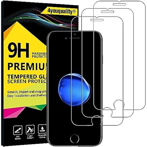 4youquality Tempered Glass Screen Protector Pack Cover