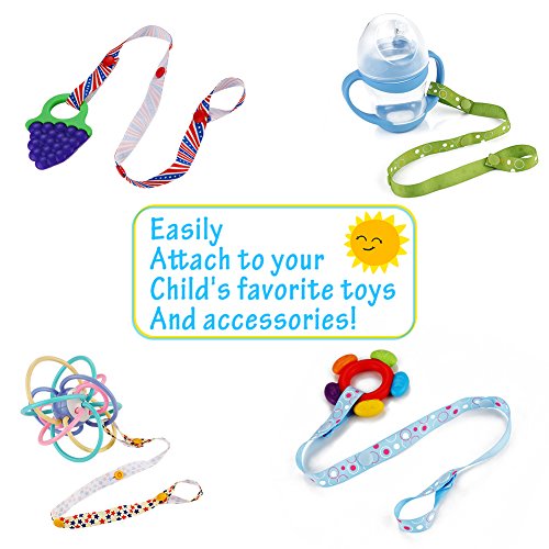 Accmor 4Pcs Sippy Cup Straps, Sippy Cup Leashes, Baby Bottle Strap Holders For Stroller, High Chair, Car Seats, Shopping Carts, Hanging Baskets #TOP3