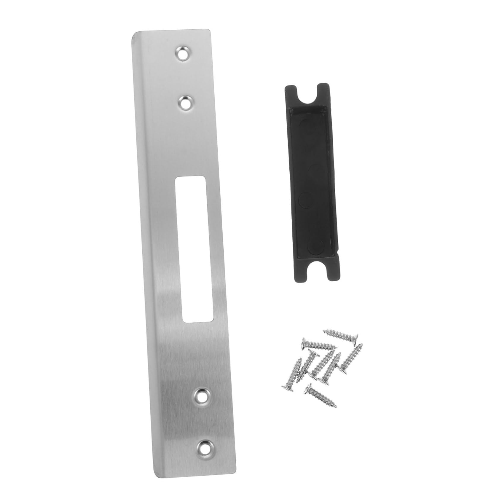 Balacoo 1 Set Security Plate: Stainless Steel Heavy-Duty Tamper-Proof Design - Exterior Door Deadbolt Reinforcement for Homeowners Contractors