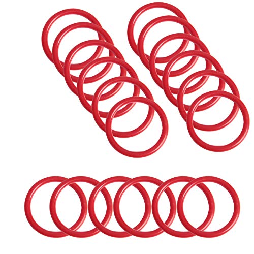 SBYURE 36 Pieces Plastic Toss Rings Toy Cubby Ring Toss Ring-a-Bottle for Kids Ring Toss Game,Speed and Agility Training Games,Speed and Agility Training Games,2.3 inch - Thumbnail 3