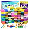 Air Dry Clay 66 Colors, Modeling Clay for Kids, DIY Model Magic Clay, Molding Clay Kit with Sculpting Tools, Non-Sticky Soft and Super Light, Arts and Crafts Gift for Boys Girls Kids