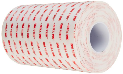 3M VHB 4950 Heavy Duty Mounting Tape - 6 in. x 15 ft. Permanent Bonding Tape Roll with Acrylic Foam Core. Tapes and Adhesives