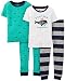 Carter's Little Boys' 4 Piece PJ Set (Toddler/Kid) - Deep Sea - 5T