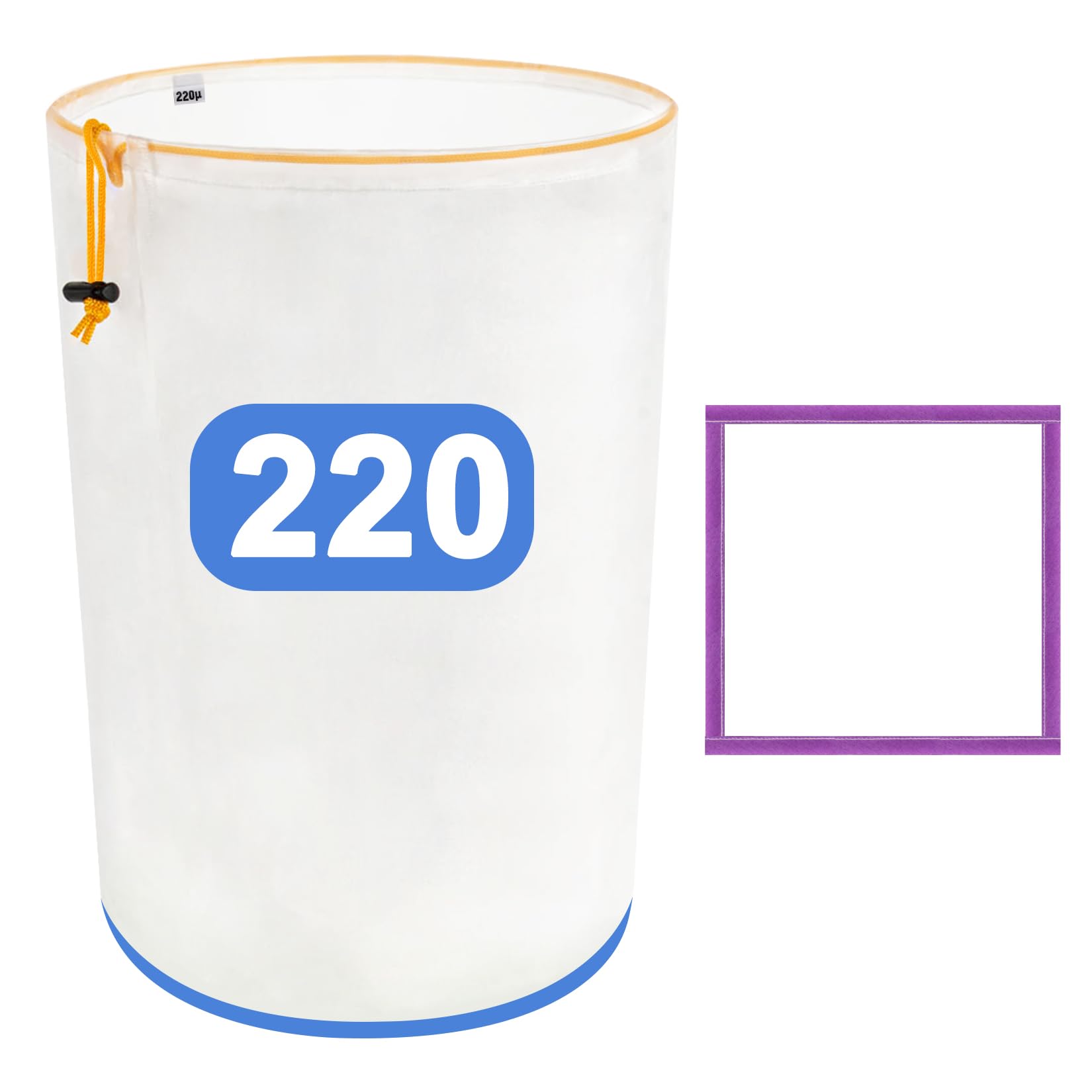 5 Gallon Filter Bag - Fine Nylon Mesh -10