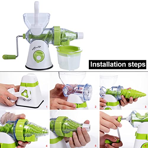 Extrator de suco manual para uso doméstico - Manual multifuncional, máquina de espremedor de frutas,